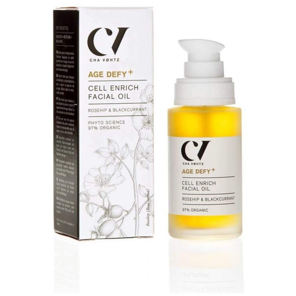 Photos - Other Cosmetics Green People by Cha VÃ¸htz Age Defy+ Cell Enrich Facial Oil, 30ml 