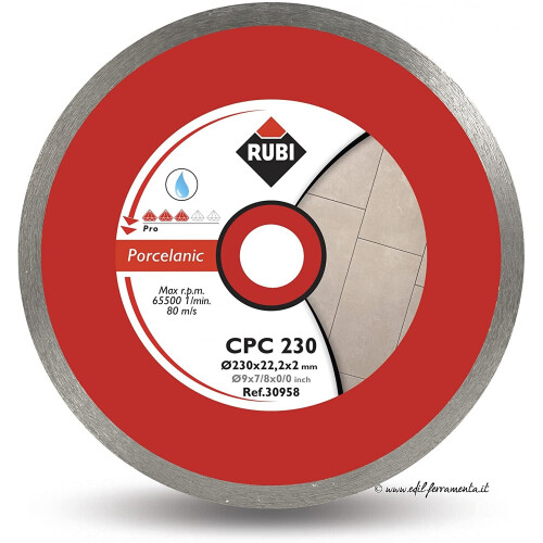 RUBI 30955 Cpc - Pro 180mm Diamond Blade, Grey, 180 mm 2