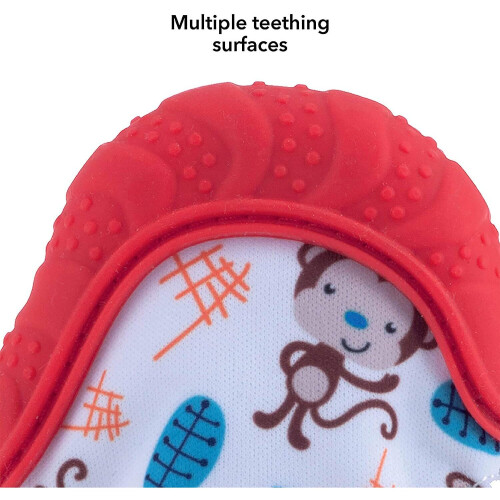 Nuby Nuby Teething Mitt, Red 2