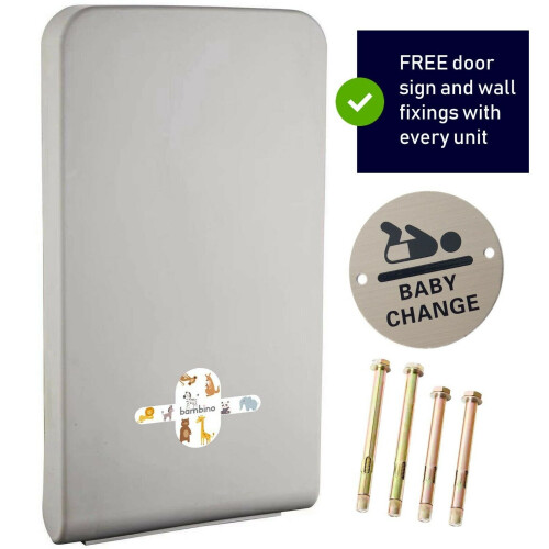 Bambino Vertical Wall Mounted Baby Changing Station 1