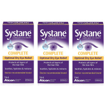 Systane Complete Lubricant Dry Eye Drops 10ml x 3 Bundle