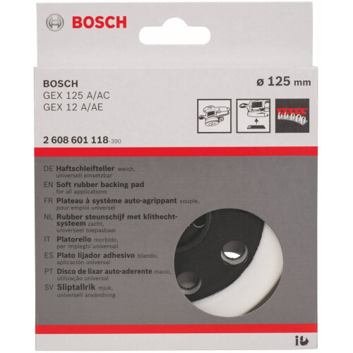 Bosch Bosch Professional Sanding pad Soft (Ø 125 mm, Accessories Random Orbital Sander) 2
