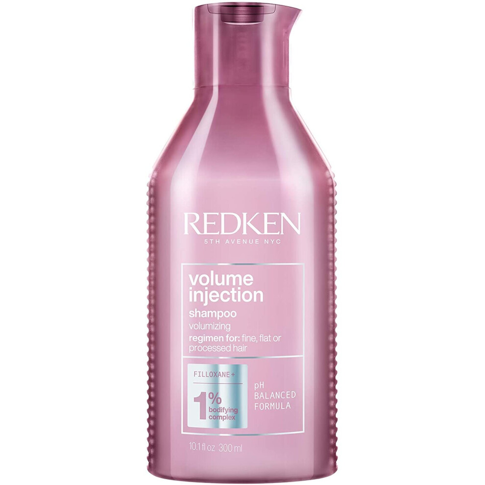 Redken | Volume Injection | Shampoo | For Flat/Fine Hair | Citric Acid | Adds Lift & Volume | 300 ml
