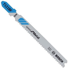 Bosch Professional 3x Jigsaw Blade T 121 BF Speed for Metal (for Steel sheets, Accessories Jigsaw)