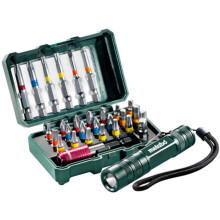 Metabo Drill bit Set 29 Pieces + Mini Flashlight 626721000