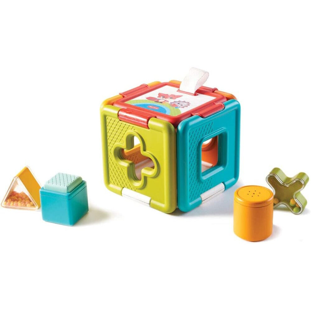 Tiny Love 2-in-1 Shape Sorter & Puzzle, Interactive Baby Toy, 6m +, Meadow Days