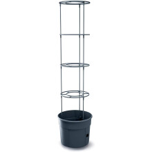 Tomatenpot met steun, antraciet, 12 liter