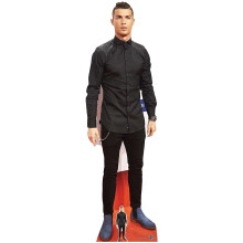 Life-Size Cardboard Cutout: Christiano Ronaldo (181 cm), Multi-Colour - Includes Free Table-Top Cutout