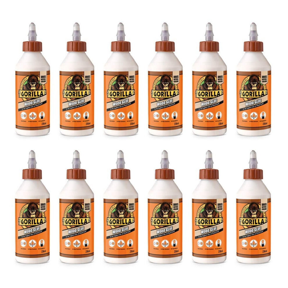 Gorilla Wood Glue 236ml (Pack of 12)