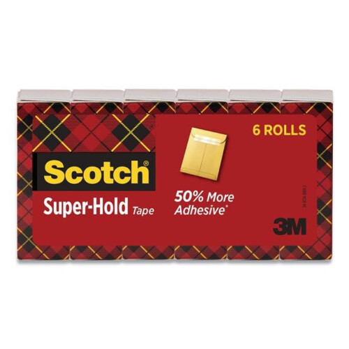 3M 3M MMM700K6 Adhesive Super-Hold Refill Tape, Clear