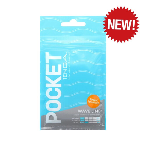 Tenga Pocket Wave Line Masturbator Stroker | Flexible Very Fine Texture 1