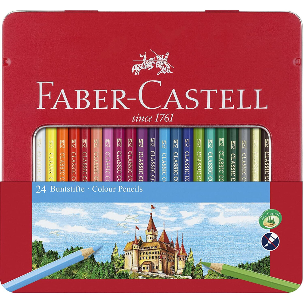 Faber-Castell 115824 Hexagonal Colour Pencil (Pack of 24)