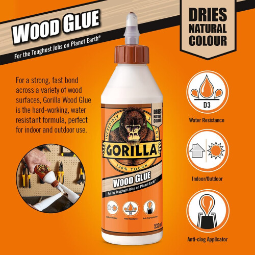Gorilla Gorilla Wood Glue 236ml (Pack of 12) 2