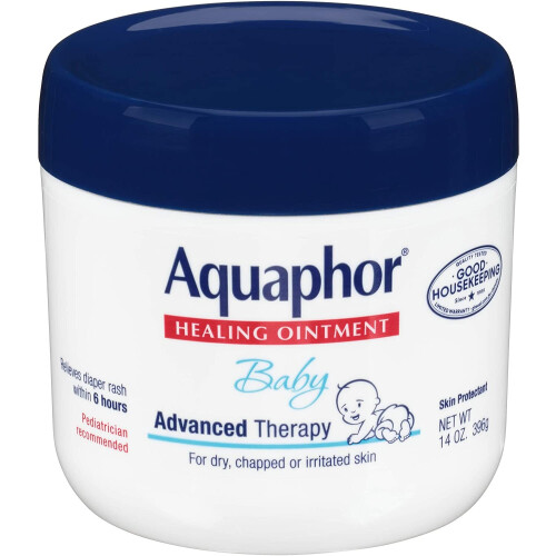 Aquaphor Baby Healing Ointment 14 oz Jar - Diaper Rash & Dry Skin Protectant for Babies