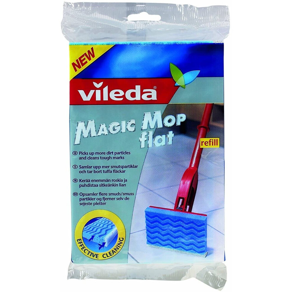 Vileda Magic Mop Flat Refill Pack of 3 - 096672