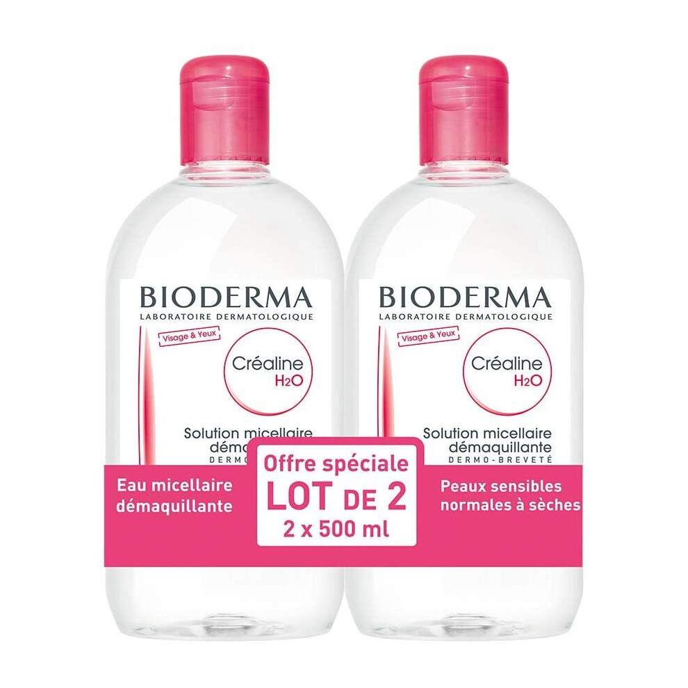 Bioderma Crealine H2O Micelle Solution 2 x 500ml