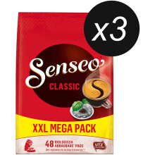 Senseo Coffee Pods Classic, Pack of 3, Intensive, Full Bodied Coffee Flavour – 144 Pods