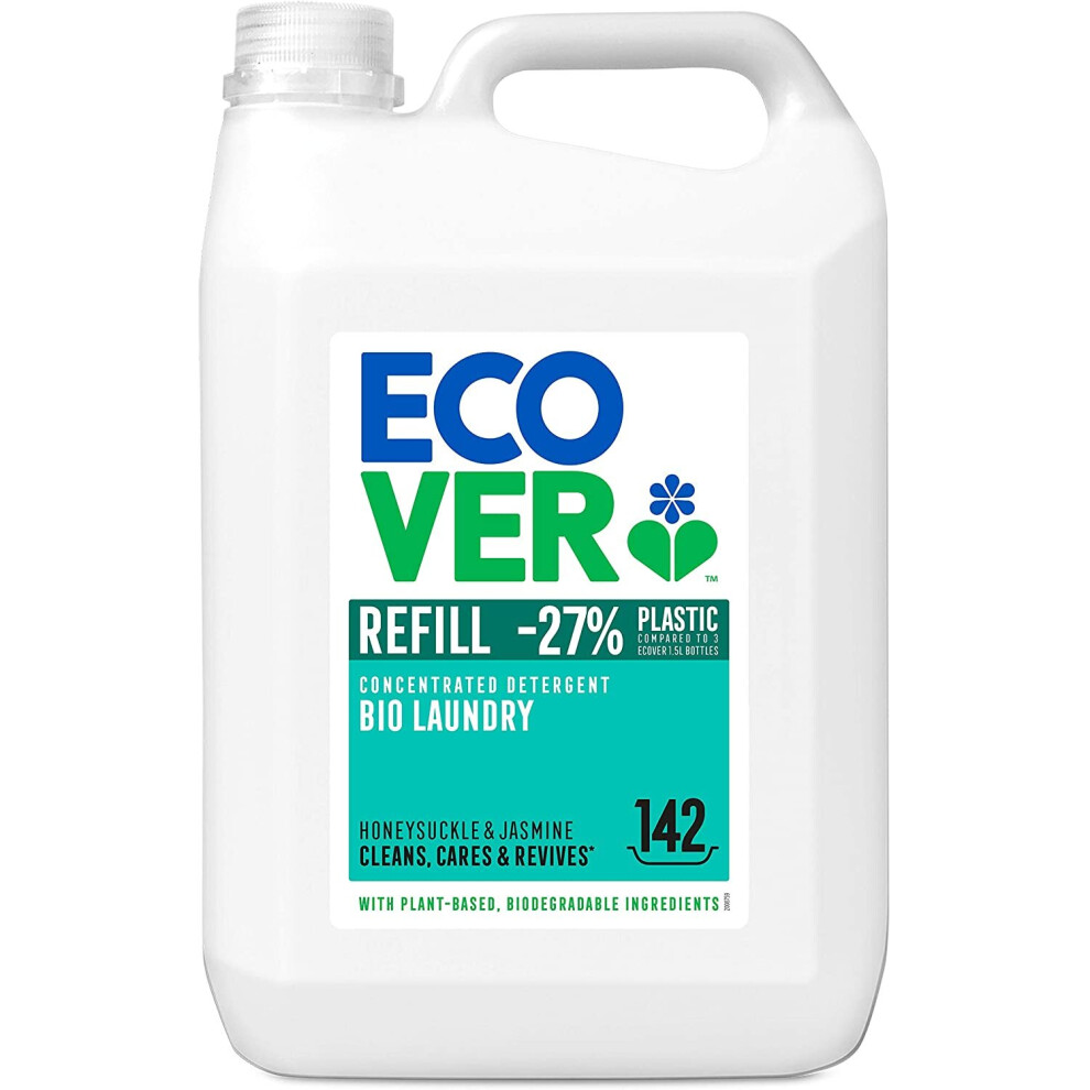 Ecover Bio Laundry Detergent Refill, Honeysuckle & Jasmine, 142 Washes