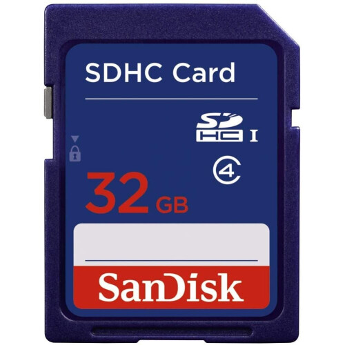 SanDisk SanDisk SDSDB-032G-B35 32 GB SDHC Class 4 Memory Card - Blue (Label May Change)