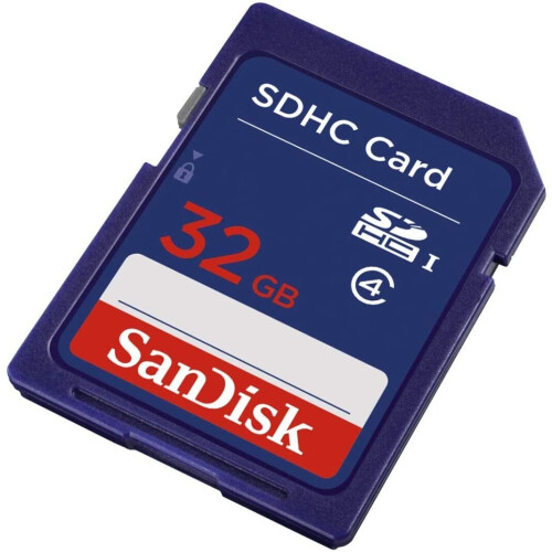 SanDisk SanDisk SDSDB-032G-B35 32 GB SDHC Class 4 Memory Card - Blue (Label May Change) 1
