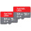SanDisk SanDisk Ultra 64GB microSDHC UHS-I card, with Adapter (2-Pack) 1