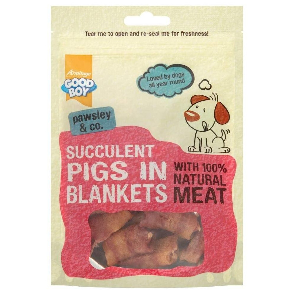 Arm Dog Treats Pigs In Blankets Healthy Good Boy Pawsley 80Gx10packs Brown