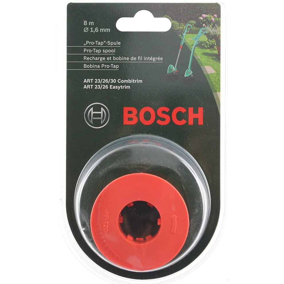 Bosch Genuine Art 23 26 30 Combitrim Easytrim Strimmer/Grass Trimmer Pro-Tap Automatic Spool Line (8M, F016800175)