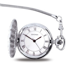 Sekonda Men's Quartz Watch with White Dial Analogue Display and White Steel Bracelet 3798.3