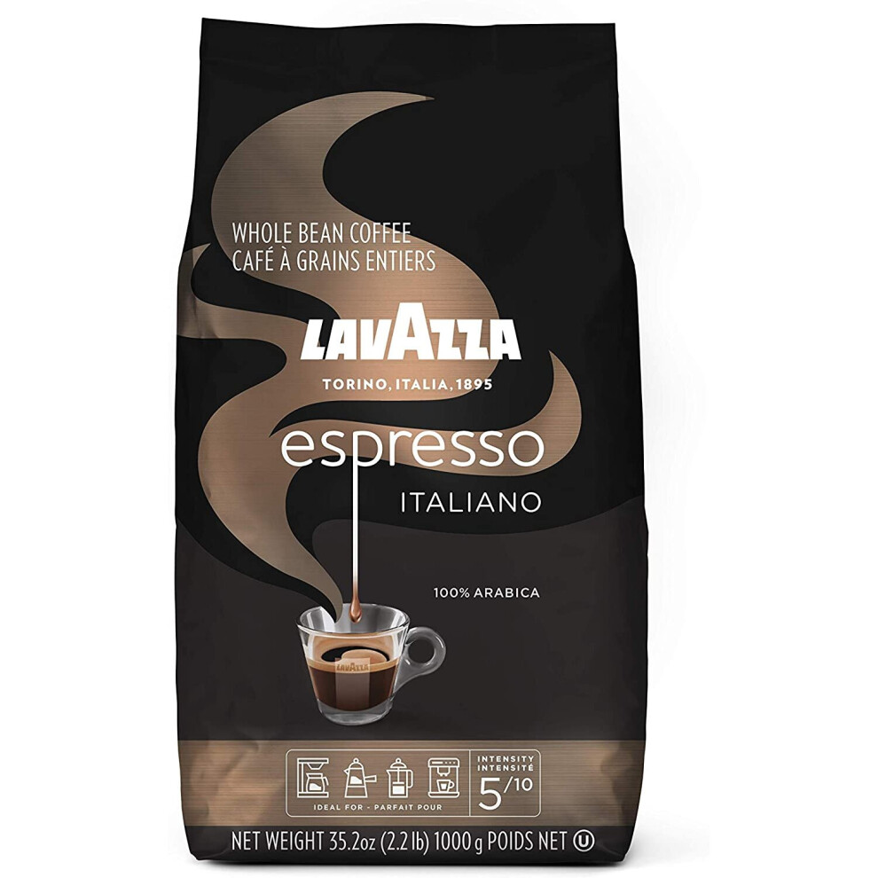 Lavazza Espresso Italiano, 100 Percent Arabica Medium Roast Coffee Beans, Pack of 1 kg