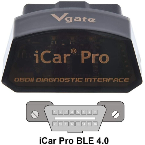 Vgate iCar Pro BLE 4.0 OBD2 Diagnostic Tool Fault Code Reader OBDII Compatible Car Adapter Check Engine Light for iOS, Android and Windows 2