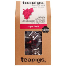 Tea Pigs Super Fruit Tea Made with Whole Fruit, Pack of 50