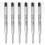 Parker PARKER QUINKflow Ballpoint Pen Ink Refills, Medium Tip, Black, 6 Count Value Pack 2