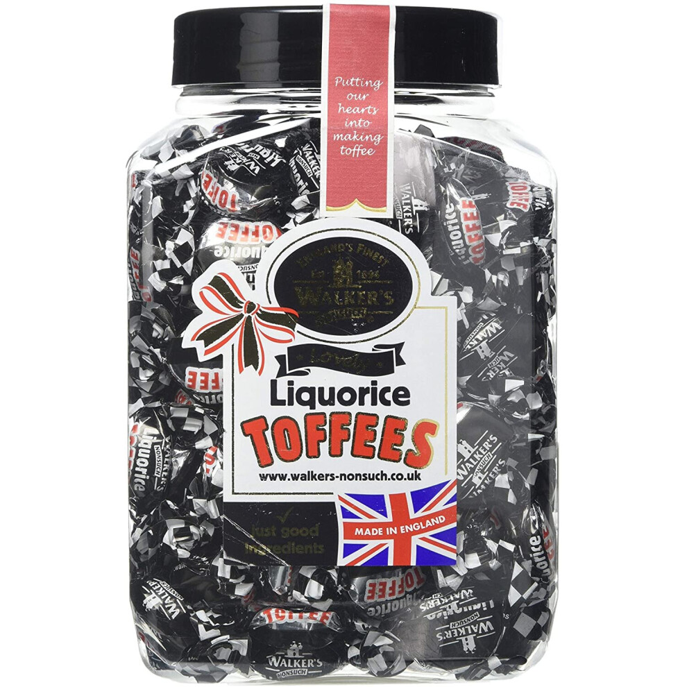 Walkers Nonsuch Liquorice Toffee 1.25 Kg Jar