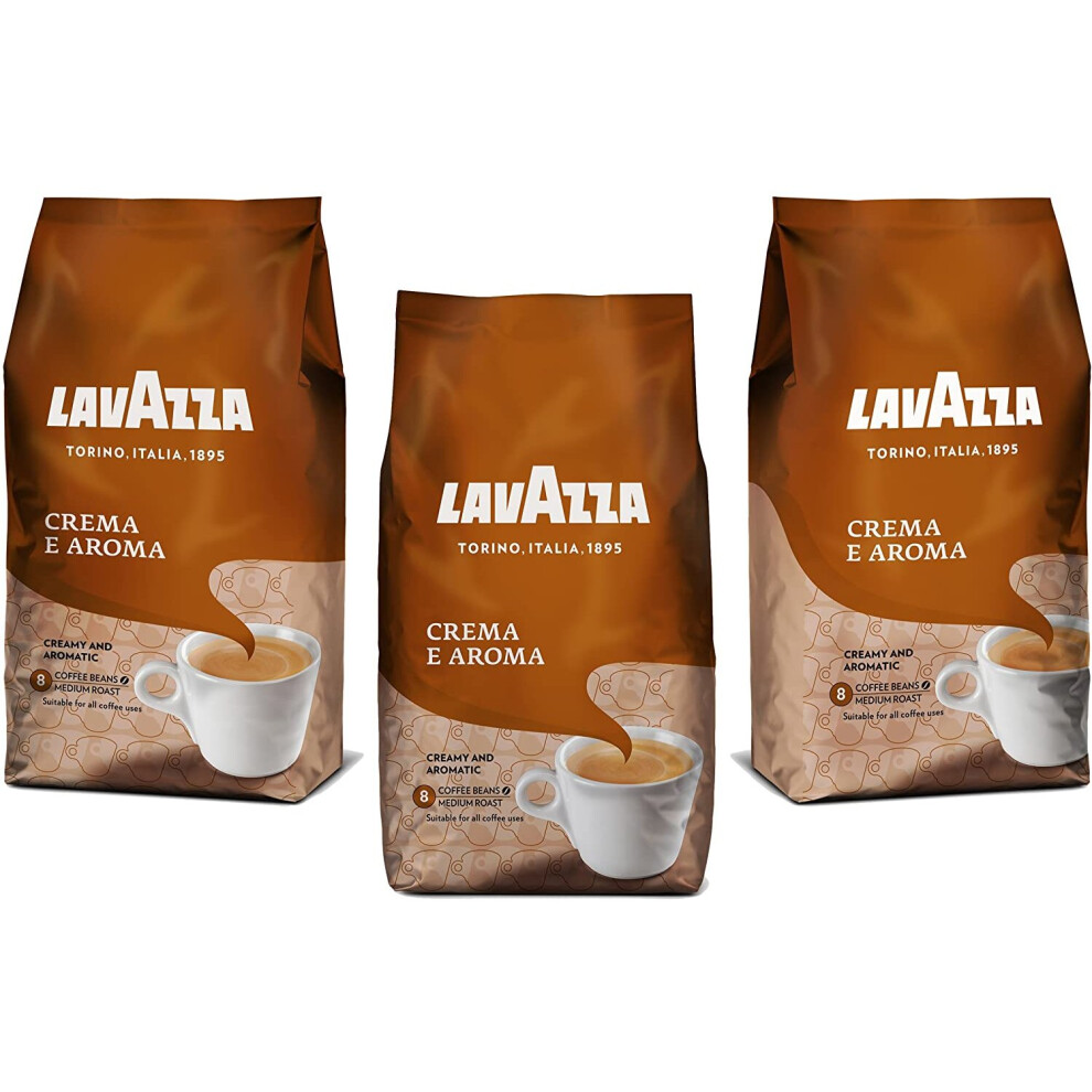 Lavazza Crema Aroma Coffee Beans 1Kg (Pack Of 3)