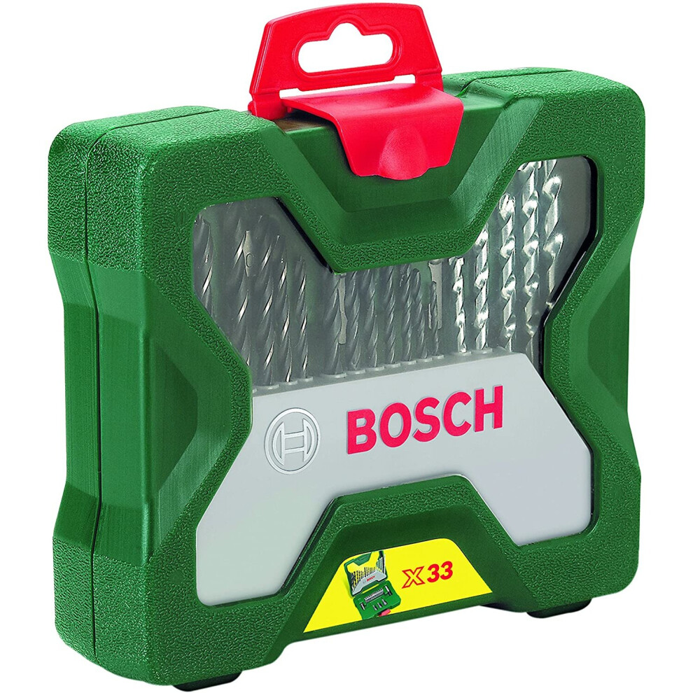 BOSCH 2607019325 33pc Drill/Driving Set, Silver/Black