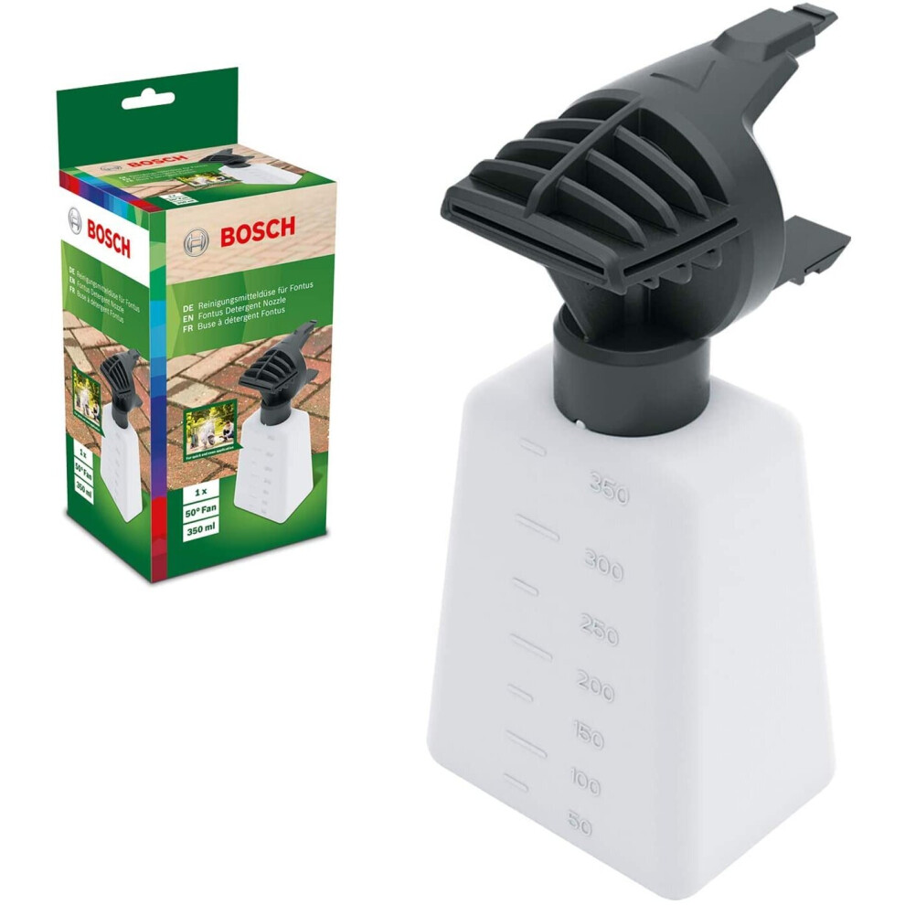 Bosch F016800595 Pressure Washer Accessory (Nozzle For Fontus, Fontus Detergent Nozzle, Bottle Capacity: 350 Ml, In Cardboard Box), 235.0 White
