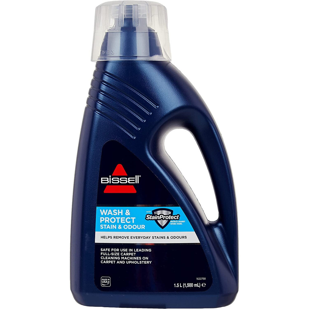 BISSELL Wash & Protect Formula | For Use With All Leading Upright Carpet Cleaners | Stain Protect | 1086N