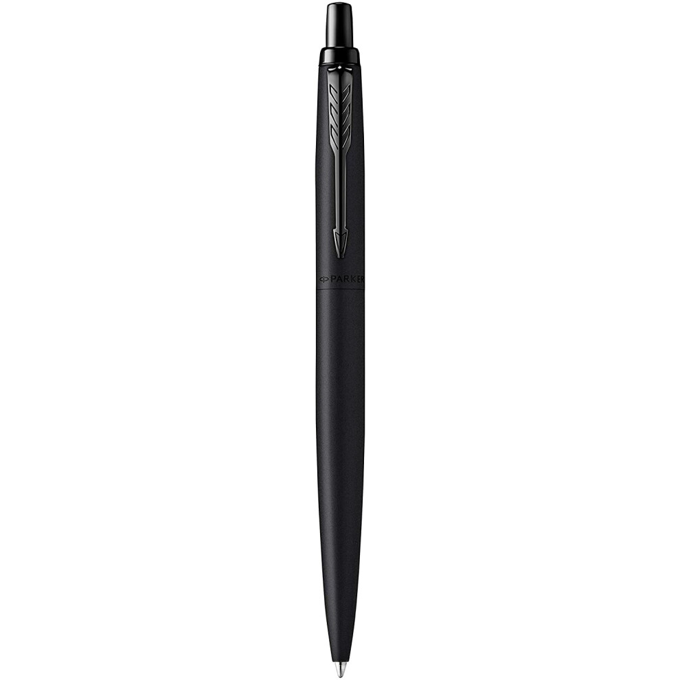 Stylo Bille Parker Jotter Xl | Noir Mat Monochrome | Pointe Moyenne | Encre Bleue | Coffret Cadeau-image