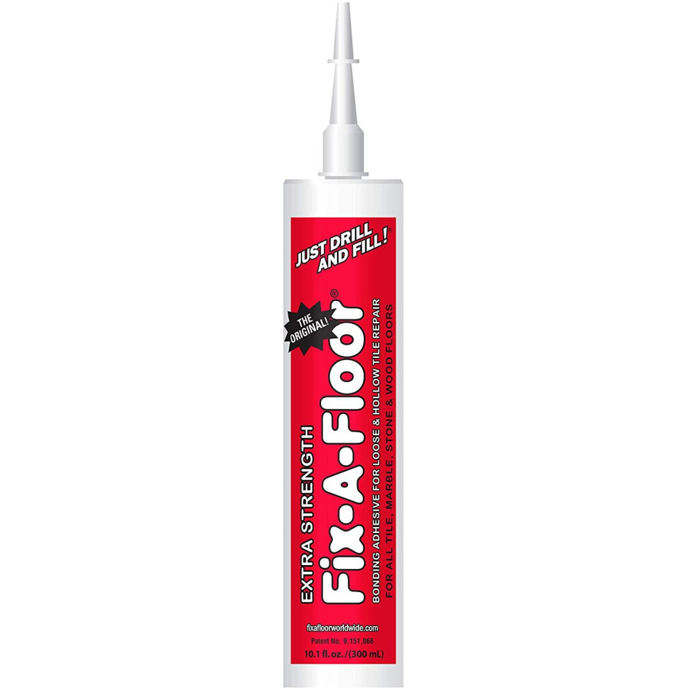 Fix-A-Floor Extra Strength Bonding Adhesive for Loose and Hollow Tile Repair 10 fl oz / 300ml Tube