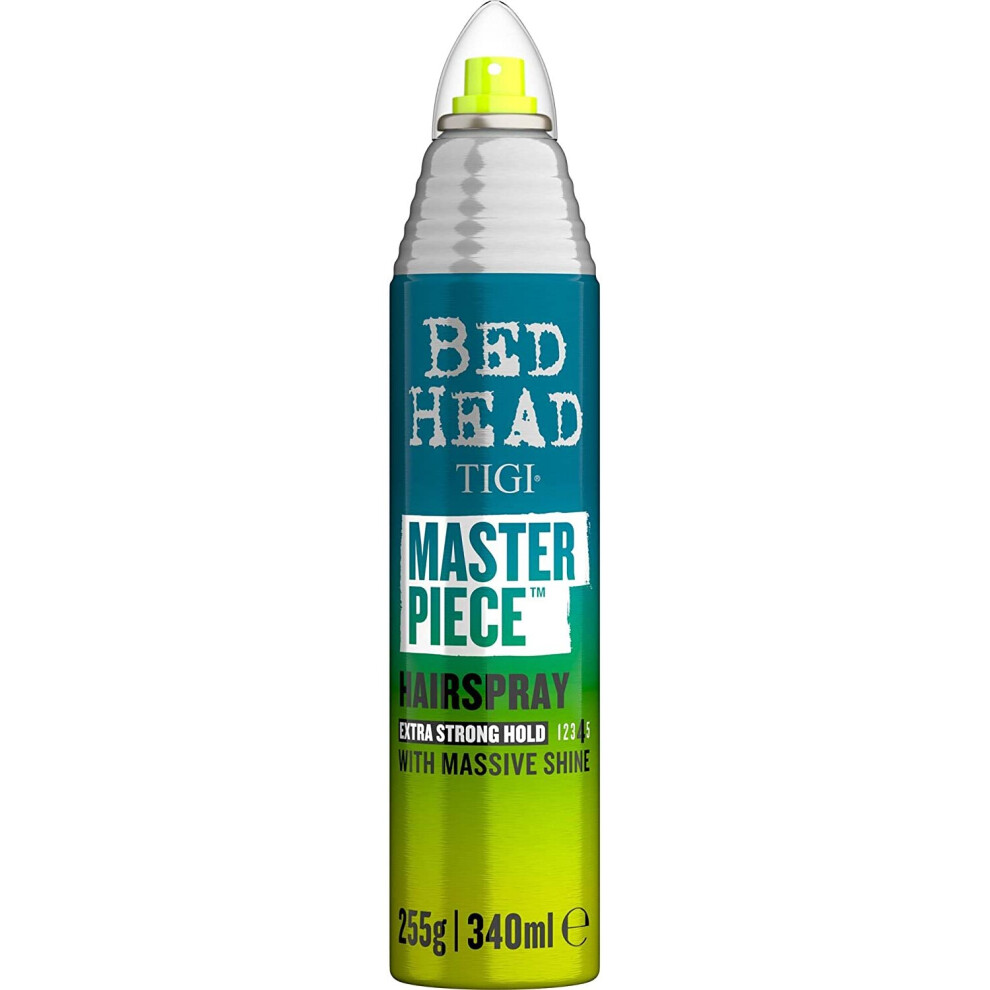 TIGI Bed Head Masterpiece Shiny Hairspray for Strong Hold and Shine 340 ml
