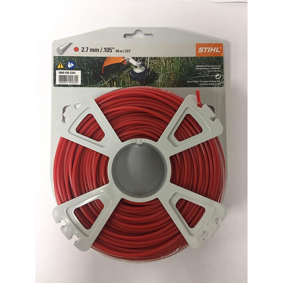 STIHL Strimmer Line Red 2.7mm 68m