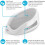 Angelcare Baby Bath Support in Grey 2