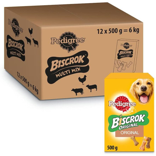Pedigree Pedigree Biscrok Multi Small 500g x 12