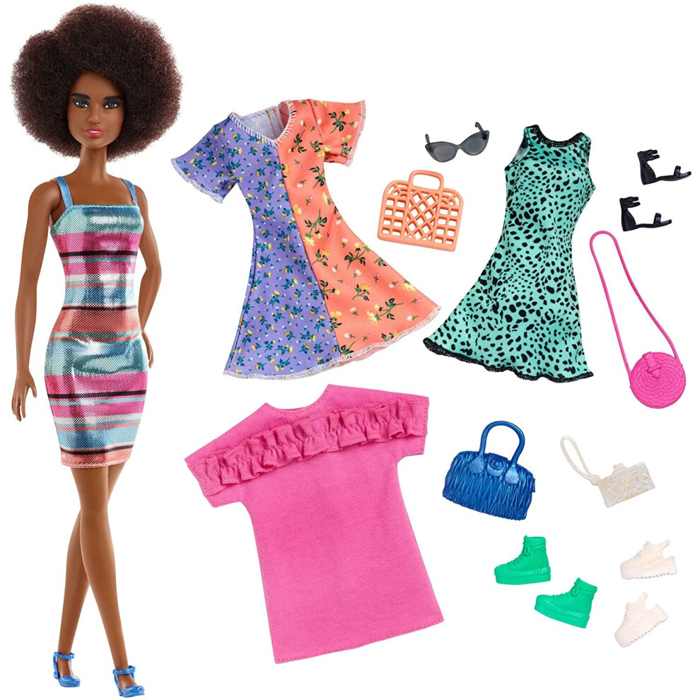 Barbie GHT32 Doll and Fashions, Multi-Colour