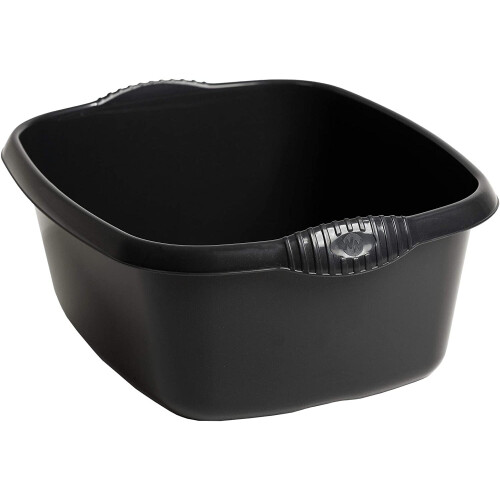 Wham Black High Grade Rectangular Washing Up Bowl Basin Kitchen Mixing