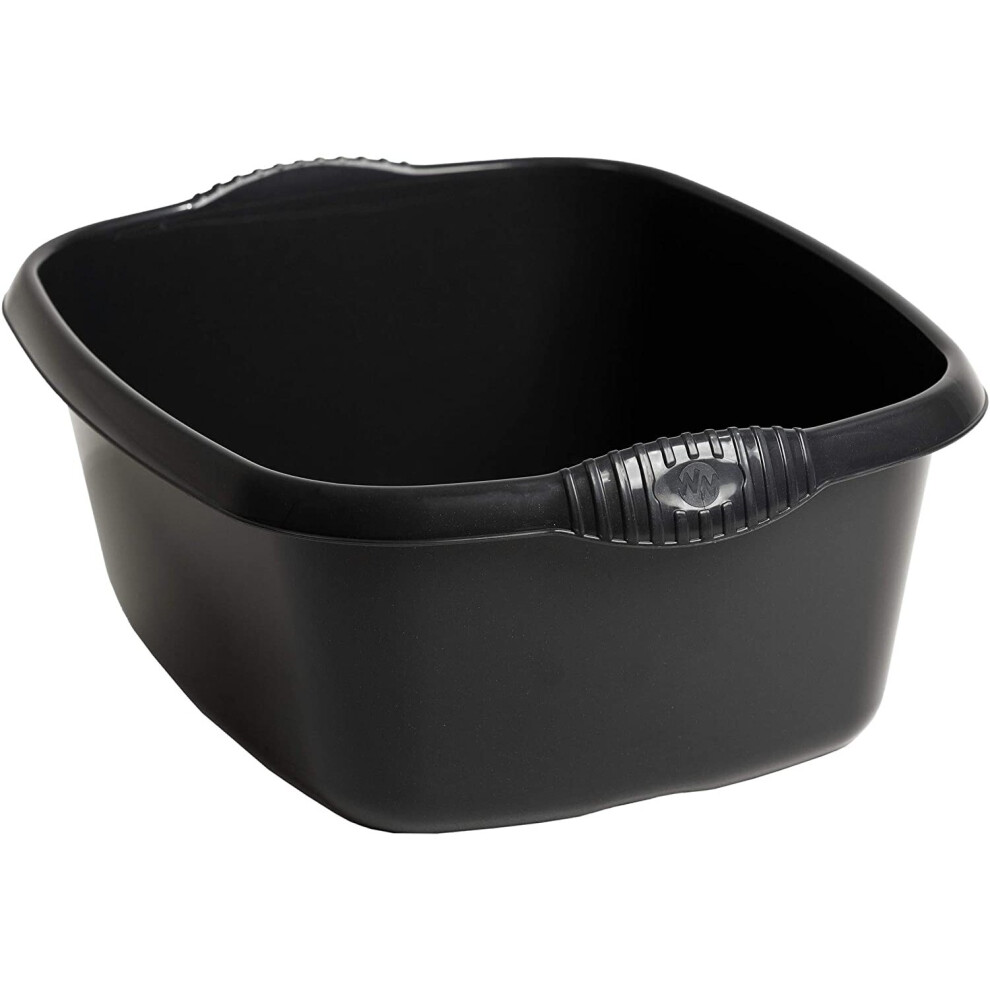 Black High Grade Rectangular Washing Up Bowl Basin Kitchen Mixing