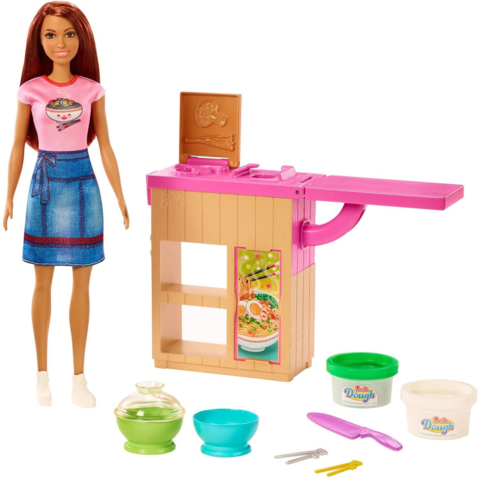 Barbie Ghk44 Noodle Maker Doll And Playset