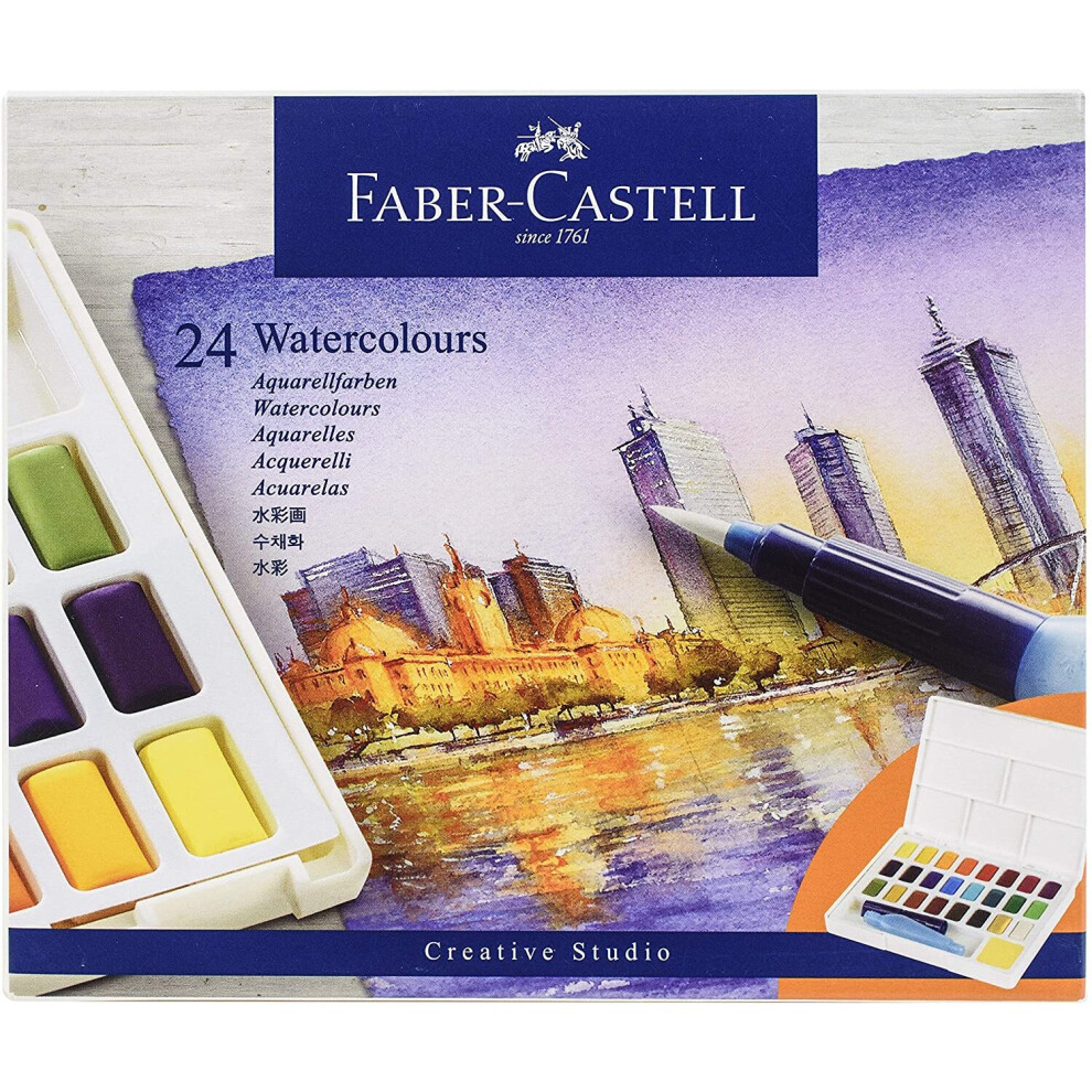 Faber-Castell Watercolour Paints, 24 Colors