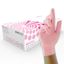 UNIGLOVES GP0052 Nitrile Examination Gloves, Size S, Pink (Pack of 100 Pieces)