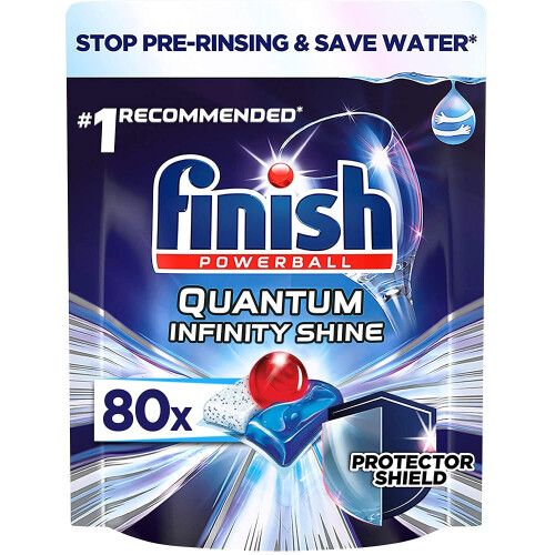 Finish Finish Quantum Infinity Shine Dishwasher Tablets, Original, 80 Tablets